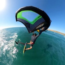 All IN ONE Wing foilboard 6`6" med windsurf option. 