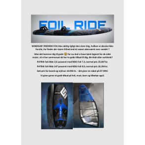 PATRIK FOIL-RIDE tilbud board/sejl st.